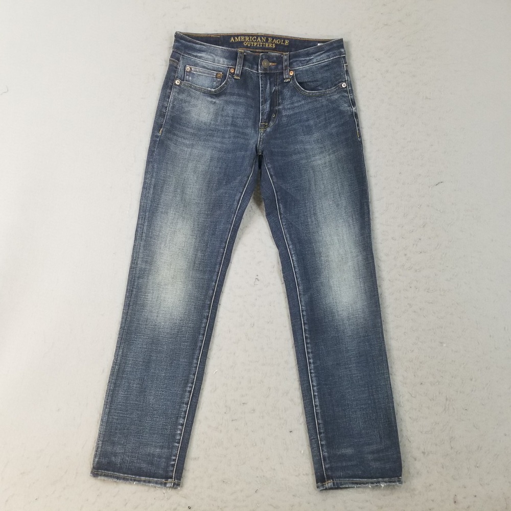 American Eagle Jeans Mens 28x30 Blue Slim Straight 360 Extreme Flex Stretch